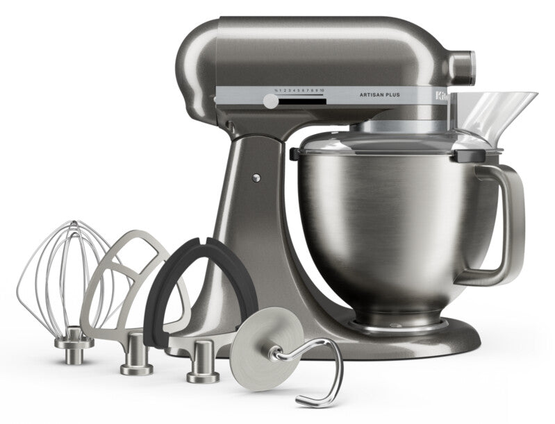 KitchenAid 4,7 L 5KSM50 Artisan Plus Küchenmaschine Pastalover mit 3-in-1 Nudelvorsatz
