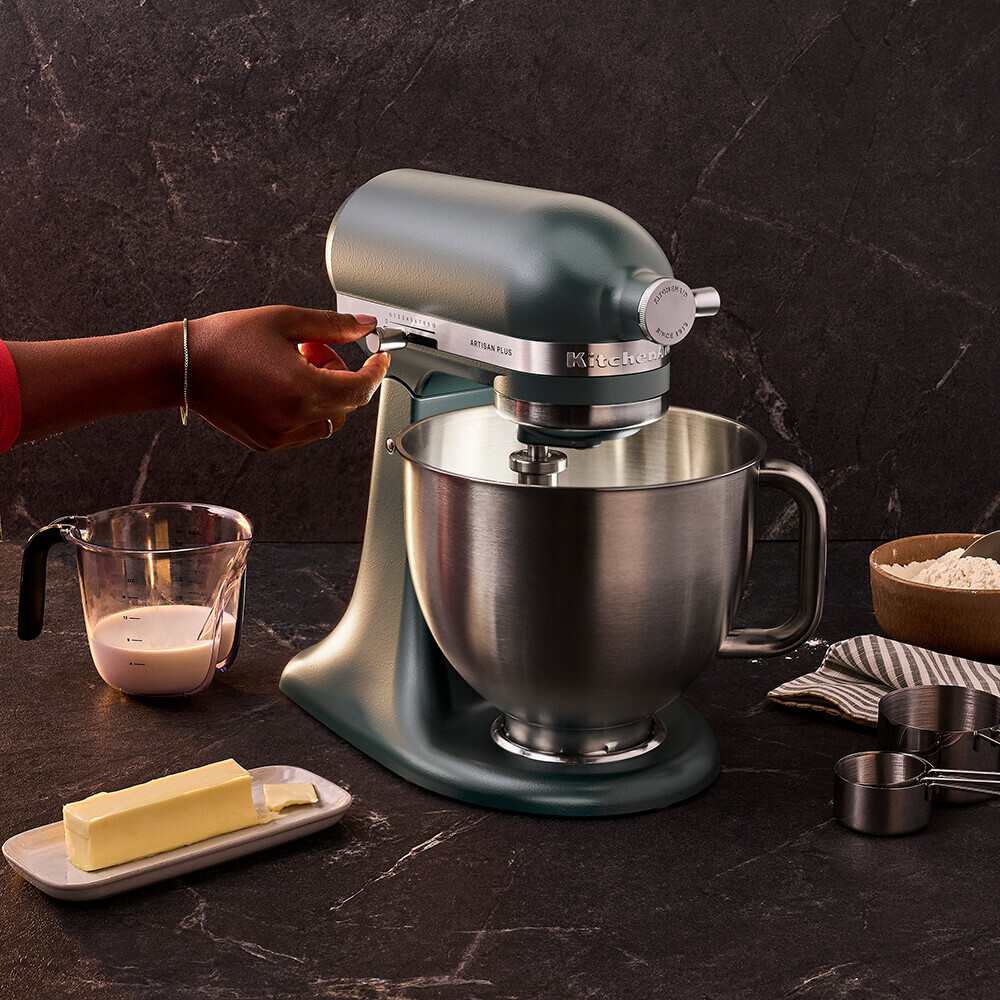 KitchenAid 4,7L 5KSM50PKVE Küchenmaschine - Artisan Plus mit GRATIS Glasschüssel