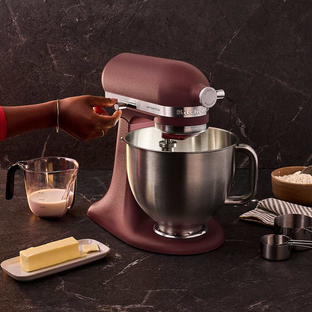 KitchenAid 4,7 L 5KSM50 Artisan Plus Küchenmaschine Pastalover mit 3-in-1 Nudelvorsatz