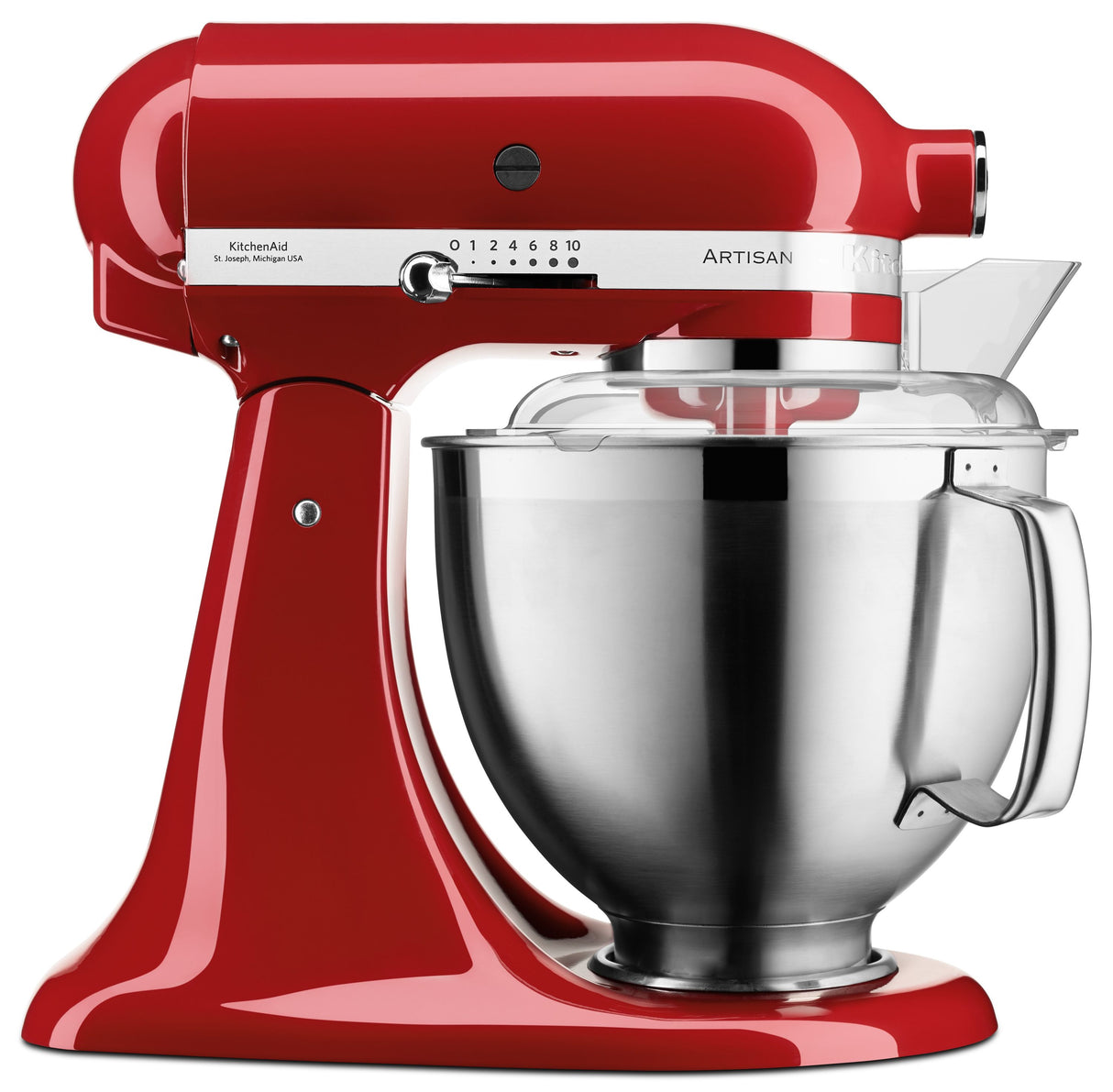 KitchenAid 4,8 L 5KSM185 Artisan Küchenmaschine Meatlover Metallfleischwolf 5KSMMGA Gr. 8 und Spritzgebäckvorsatz
