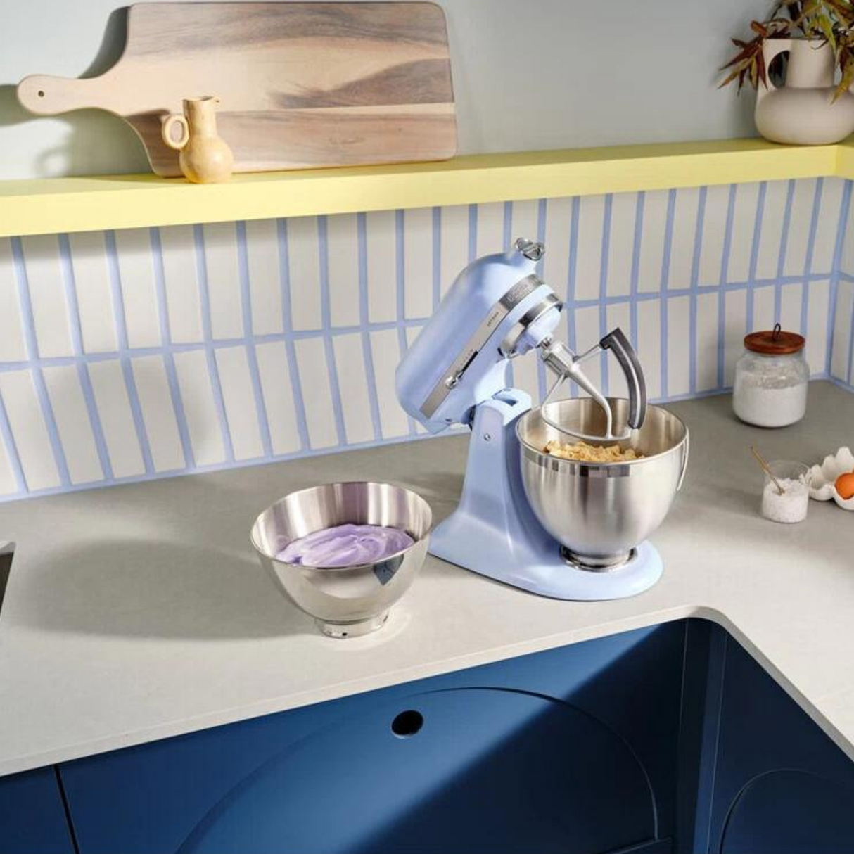 KitchenAid Küchenmaschine 4,7L Artisan 5KSM195PSEOA Blue Salt