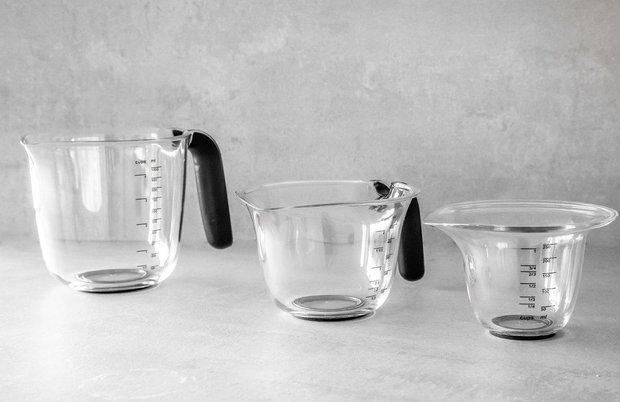 KitchenAid 3-teiliges Messbecherset schwarz