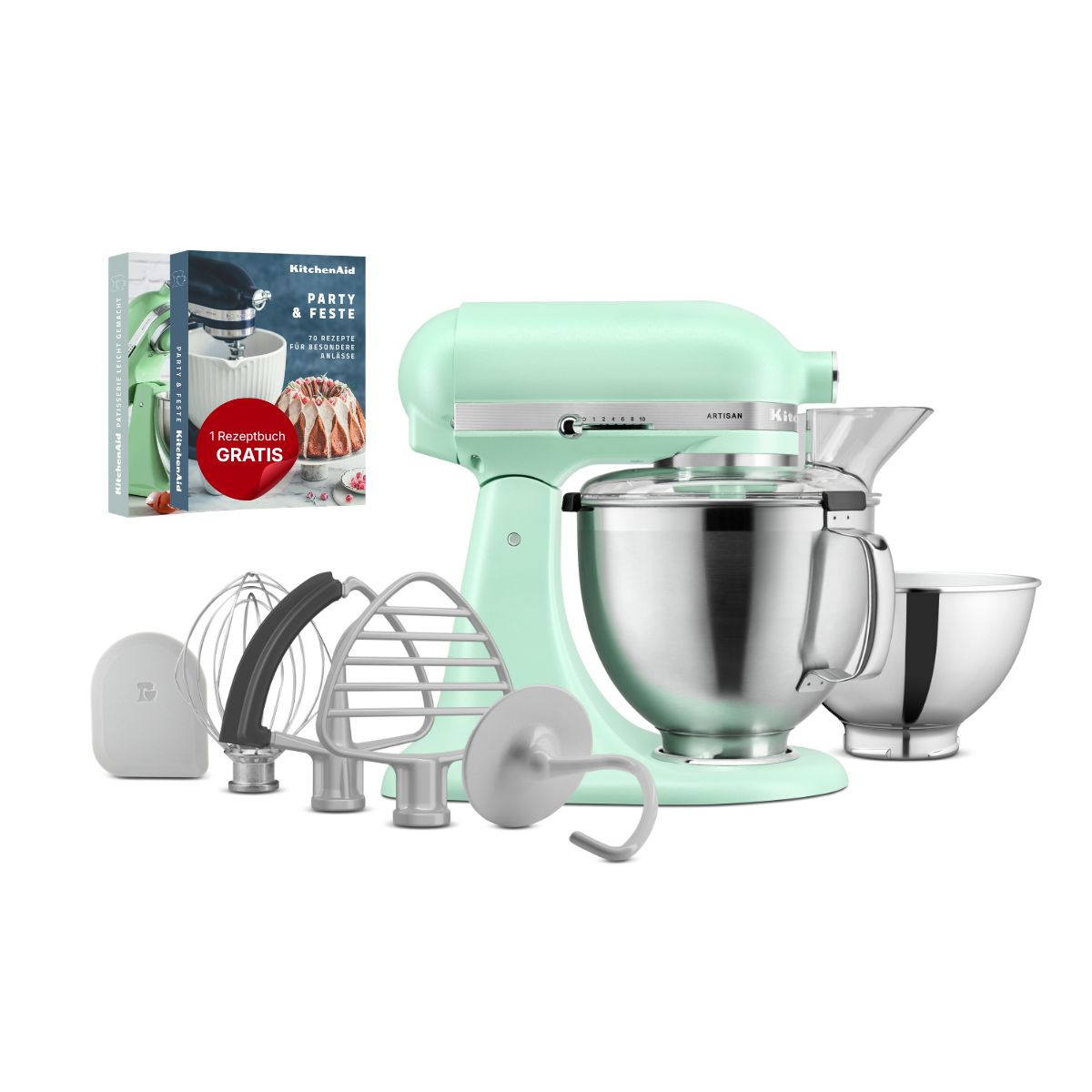KitchenAid Küchenmaschine 4,7L Artisan 5KSM195PSESD Küchenmaschine Spearmint