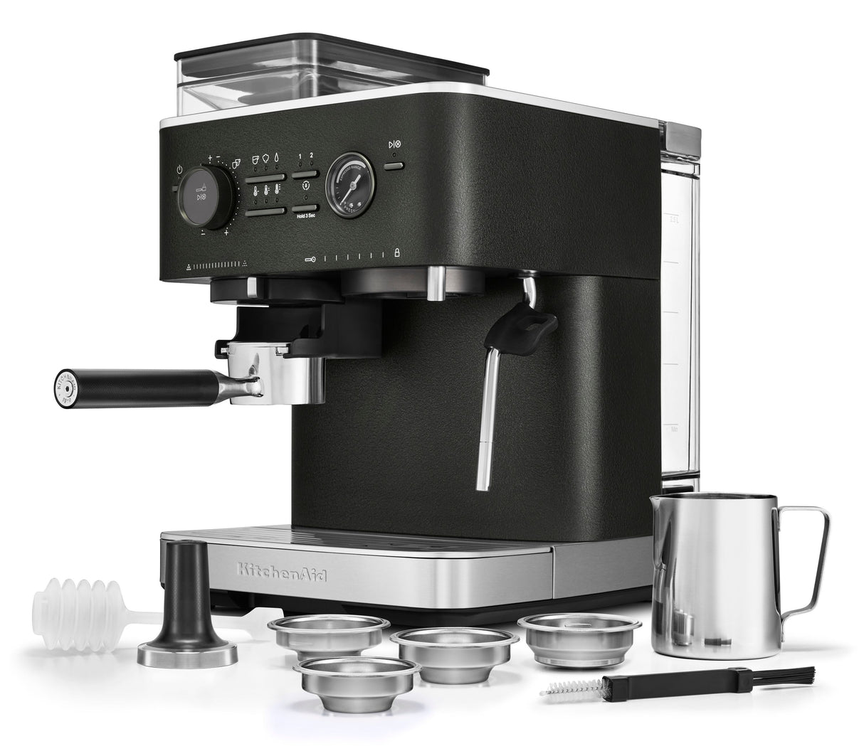 KitchenAid halbautomatische Espressomaschine mit Gratmahlwerk 5KES6551 inkl. GRATIS Illy Exploration Kit