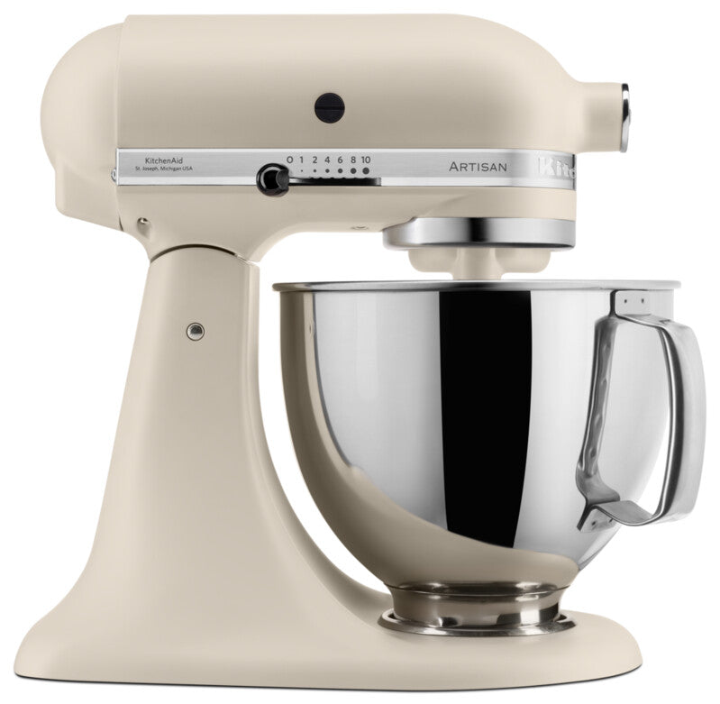 KitchenAid 4,8 L 5KSM175 Artisan Küchenmaschine Pastrylover mit Kunststofffleischwolf+Spritzgebäckvorsatz und Patisserie Buch