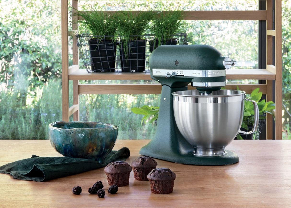 KitchenAid 4,8 L 5KSM185 Artisan Küchenmaschine Allrounderset Fleischwolf+Spritzgebäck+Gemüseschneider