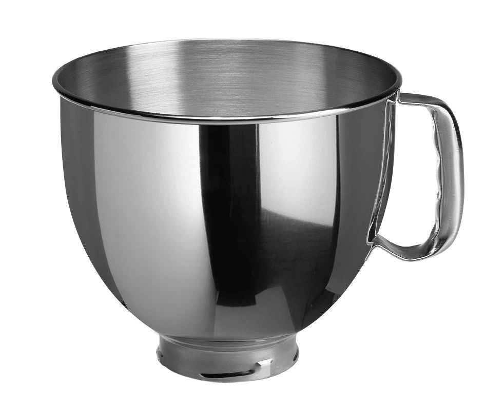 KitchenAid Set Edelstahlschüssel 5K5THSBP + Glasschüssel 5KSM5GB