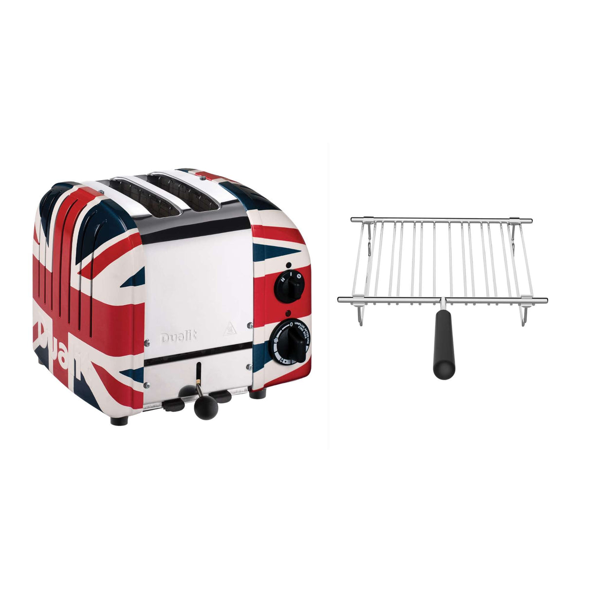 Dualit Toaster Paket 1, 2er Toaster mit Brötchenaufsatz