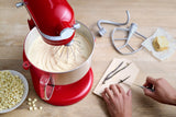 KitchenAid Knethaken silberbeschichtet für Schüsselheber-Maschinen 5,6L/6,6L/6,9L - 5KSMBLSD