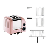 Dualit Toaster Paket 3, 2er Toaster mit zwei Sandwichzangen und Brötchenaufsatz