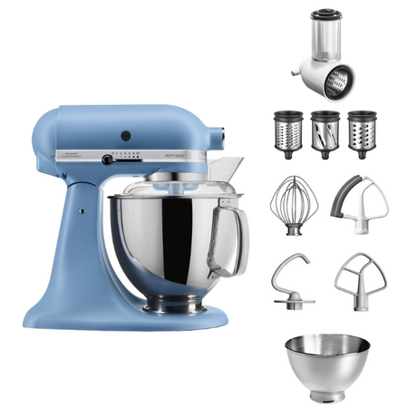 KitchenAid 4,8 L 5KSM175 Artisan Küchenmaschine Beginnerset mit Gemüseschneider