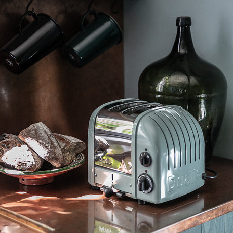 Dualit Toaster Paket 2, 2er Toaster mit Sandwichzange und Brötchenaufsatz