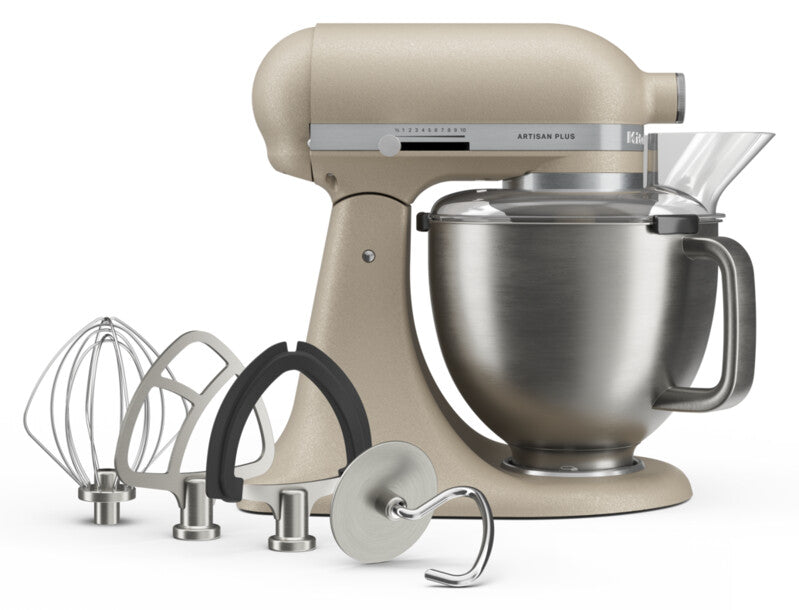 KitchenAid 4,7L 5KSM50PKVE Küchenmaschine - Artisan Plus mit GRATIS Glasschüssel