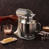 KitchenAid 4,7L 5KSM50PKVE Küchenmaschine - Artisan Plus mit GRATIS Glasschüssel