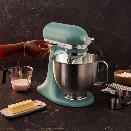 KitchenAid 4,7L 5KSM50PKVE Küchenmaschine - Artisan Plus mit GRATIS Glasschüssel