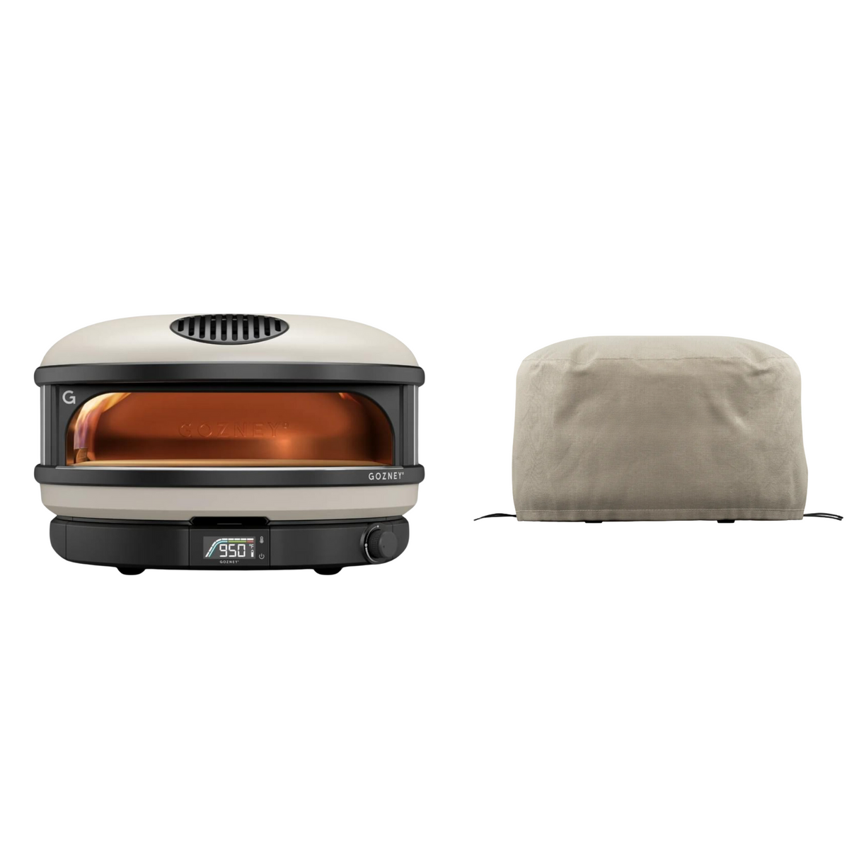 Gozney Arc XL Pizzaofen Creme mit Abdeckhaube