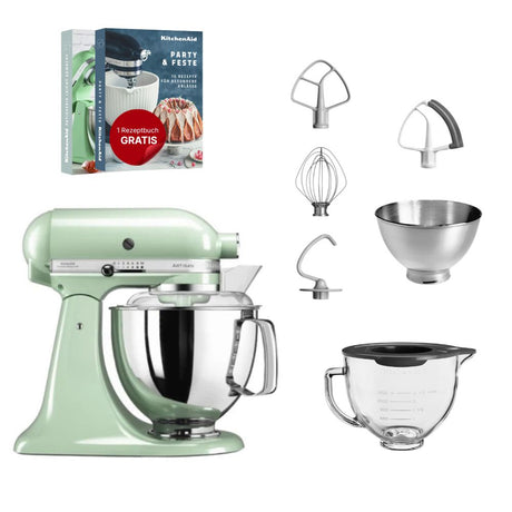 KitchenAid 4,8 L 5KSM175 Artisan Küchenmaschine Glasset mit Glasschüssel