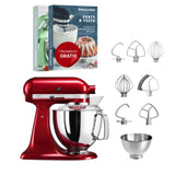 KitchenAid 4,8 L 5KSM175 Artisan Küchenmaschine Steellover mit Edelstahl-Werkzeugen