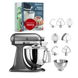 KitchenAid 4,8 L 5KSM175 Artisan Küchenmaschine Steellover mit Edelstahl-Werkzeugen