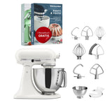 KitchenAid 4,8 L 5KSM175 Artisan Küchenmaschine Steellover mit Edelstahl-Werkzeugen