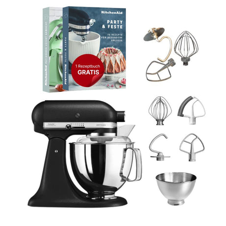 KitchenAid 4,8 L 5KSM175 Artisan Küchenmaschine Tschimmlover mit Tschimmhook Rührelementen