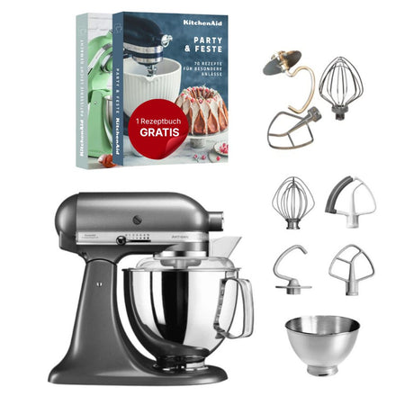 KitchenAid 4,8 L 5KSM175 Artisan Küchenmaschine Tschimmlover mit Tschimmhook Rührelementen