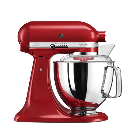 KitchenAid 4,8 L 5KSM175 Artisan Küchenmaschine Allrounderset mit Gemüseschneider+Fleischwolf+Spritzgebäckvorsatz