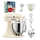 KitchenAid 4,8 L 5KSM185 Artisan Küchenmaschine Breadlover Messerschmidt Getreidemühlenvorsatz, Brotbackschüssel