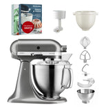 KitchenAid 4,8 L 5KSM185 Artisan Küchenmaschine Breadlover Messerschmidt Getreidemühlenvorsatz, Brotbackschüssel
