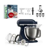 KitchenAid 4,7 L 5KSM50 Artisan Plus Küchenmaschine Allrounderset mit Gemüseschneider + Fleischwolf + Spritzgebäckvorsatz