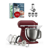 KitchenAid 4,7 L 5KSM50 Artisan Plus Küchenmaschine Beginnerset mit Gemüseschneider