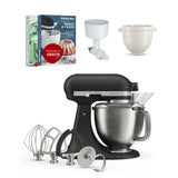 KitchenAid 4,7 L 5KSM50 Artisan Plus Küchenmaschine Breadlover mit Messerschmidt Getreidemühlenvorsatz + Brotbackschüssel