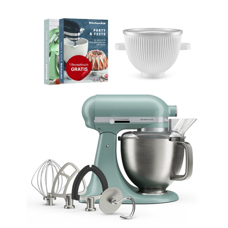 KitchenAid 4,7 L 5KSM50 Artisan Plus Küchenmaschine Icelover mit Eiszubereiter