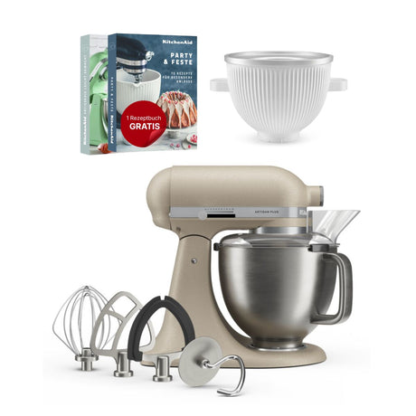 KitchenAid 4,7 L 5KSM50 Artisan Plus Küchenmaschine Icelover mit Eiszubereiter