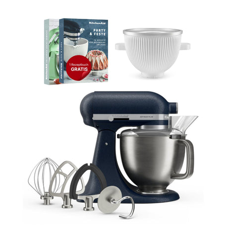 KitchenAid 4,7 L 5KSM50 Artisan Plus Küchenmaschine Icelover mit Eiszubereiter