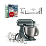 KitchenAid 4,7 L 5KSM50 Artisan Plus Küchenmaschine Meatlover mit Metallfleischwolf + Spritzgebäckvorsatz