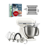 KitchenAid 4,7 L 5KSM50 Artisan Plus Küchenmaschine Pastalover mit 3-in-1 Nudelvorsatz