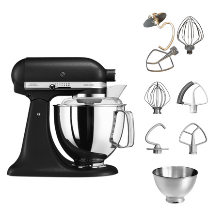 KitchenAid 4,8 L 5KSM175 Artisan Küchenmaschine Tschimmlover mit Tschimmhook Rührelementen