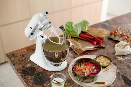 KitchenAid Set Flexibler Flachrührer 5KFE5T + Glasschüssel 5KSM5GB