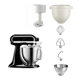 KitchenAid 4,8 L 5KSM185 Artisan Küchenmaschine Breadlover Messerschmidt Getreidemühlenvorsatz, Brotbackschüssel