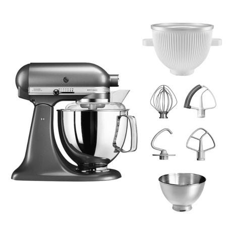 KitchenAid 4,8 L 5KSM175 Artisan Küchenmaschine Icelover mit Eiszubereiter