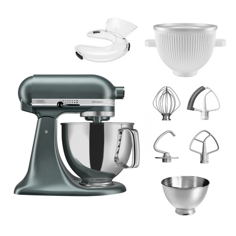 KitchenAid 4,8 L 5KSM175 Artisan Küchenmaschine Icelover mit Eiszubereiter