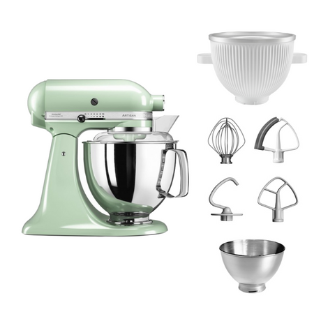 KitchenAid 4,8 L 5KSM175 Artisan Küchenmaschine Icelover mit Eiszubereiter