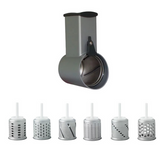 Messerschmidt Gemüseschneider MVSA Metall für KitchenAid + Zusatztrommeln
