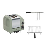 Dualit Toaster Paket 2, 2er Toaster mit Sandwichzange und Brötchenaufsatz