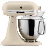 KitchenAid 4,8 L 5KSM175 Artisan Küchenmaschine Breadlover mit Messerschmidt Getreidemühlenvorsatz + Brotbackschüssel