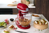 KitchenAid Set Flexibler Flachrührer 5KFE5T + Glasschüssel 5KSM5GB