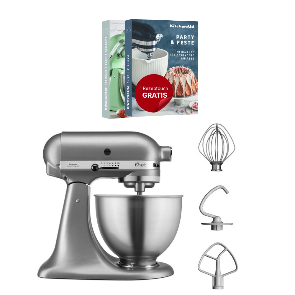 KitchenAid 4,3 L 5K45SS Classic Küchenmaschine
