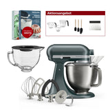 KitchenAid 4,7L 5KSM50PKVE Küchenmaschine - Artisan Plus mit GRATIS Glasschüssel