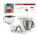 KitchenAid 4,7L 5KSM50PKVE Küchenmaschine - Artisan Plus mit GRATIS Glasschüssel